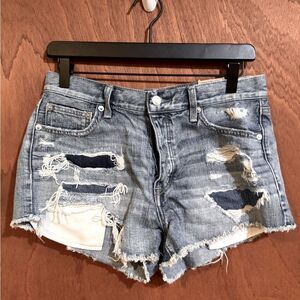 American Eagle Denim distressed Shorts size 8